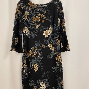 Short floral dress.